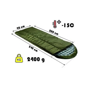 Спальный мешок Expert-tex Hunter Premium -15 (240х180)